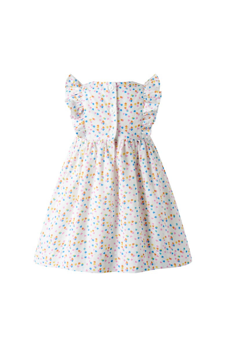 Rachel Riley Heart Confetti Sundress & Hat, Alternate, color, Ivory