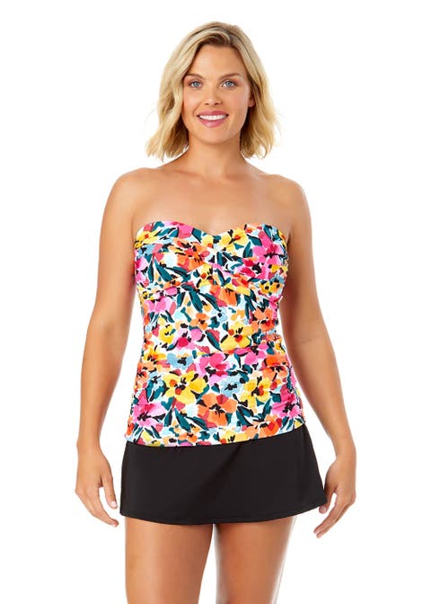 Women's Tiger Dance Twist Front Bandeaukini Swim Top