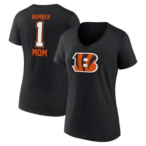Women's Fanatics Branded Black Cincinnati Bengals Mother's Day V-Neck T-Shirt