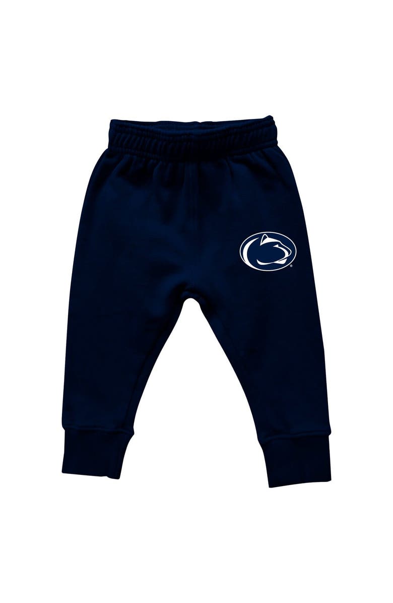 Wes & Willy Infant Wes & Willy Penn State Nittany Lions Colorblock Pullover Hoodie and Sweatpants Set, Alternate, color, Navy