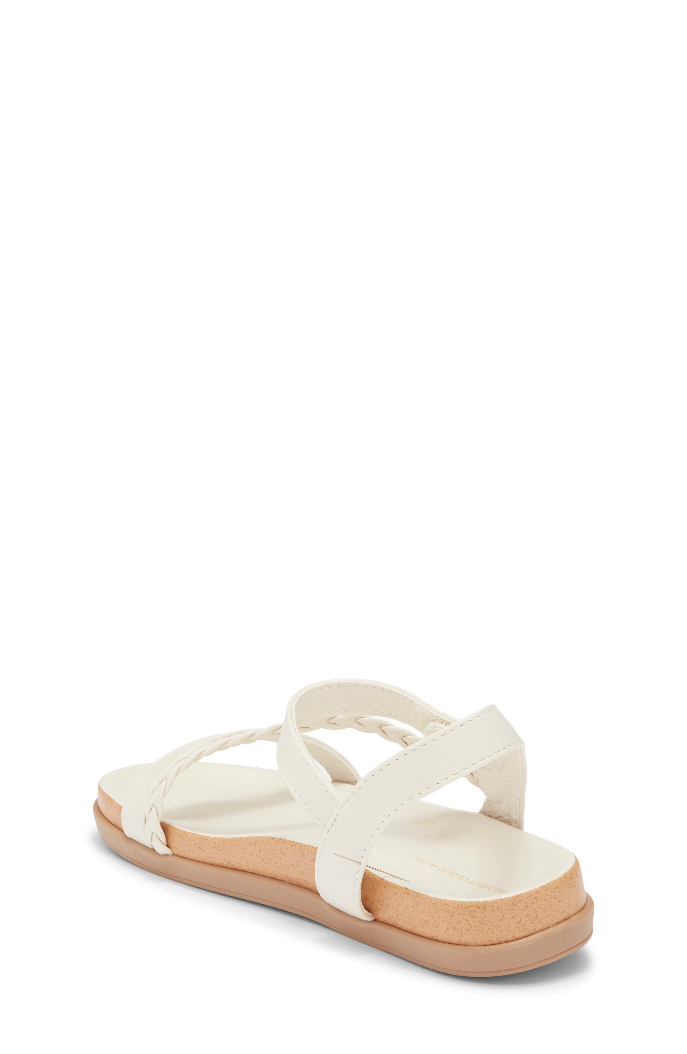 Project Cloud Kids' Leap Strappy Sandal, Alternate, color, White
