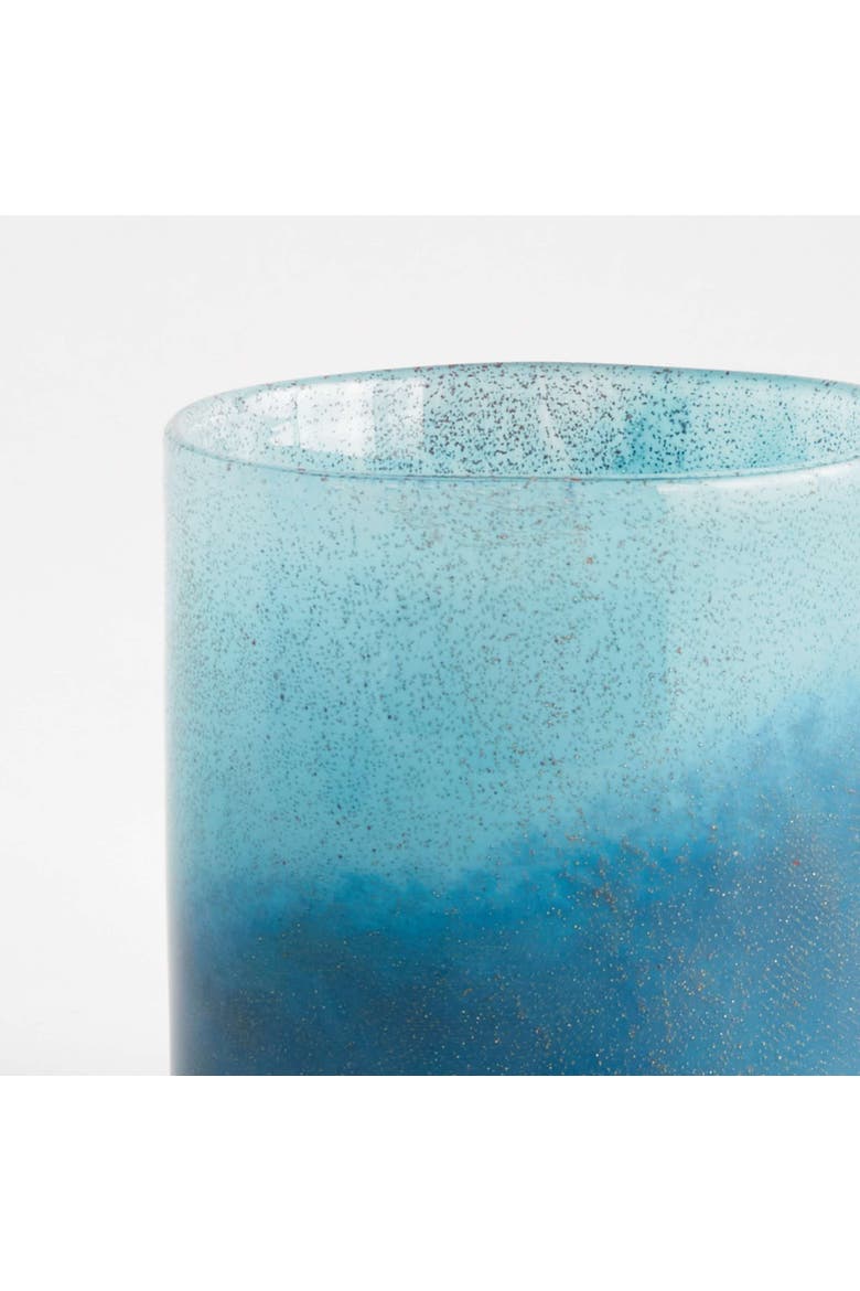 Barclay Butera Del Mar Glass Hurricane, Alternate, color, Blue