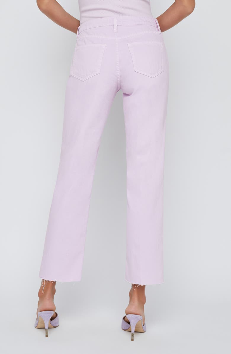 L'AGENCE Milana Stovepipe Ankle Straight Leg Jeans, Alternate, color, Pale Orchi