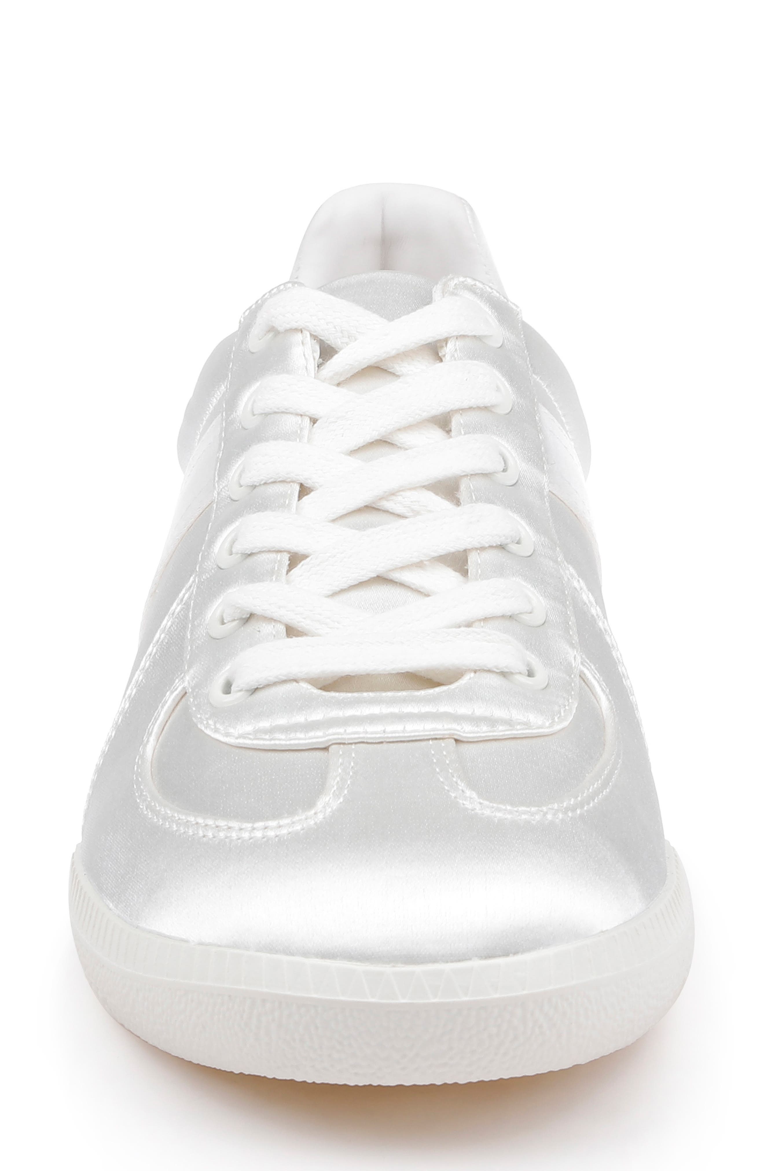 Jewel Badgley Mischka Imara Sneaker, Alternate, color, Ivory Satin