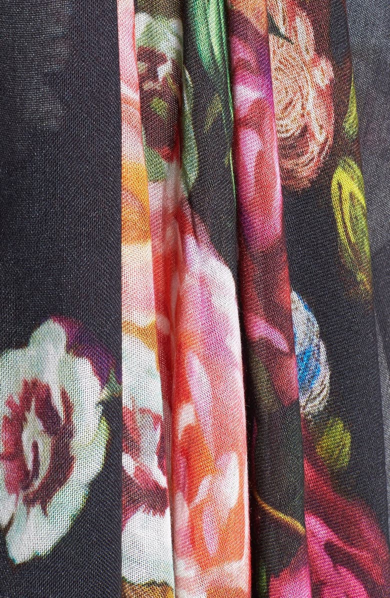 Ted Baker London Floral Print Scarf, Alternate, color, 