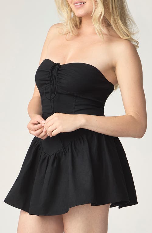 Florence By Mills Halter Minidress In Black