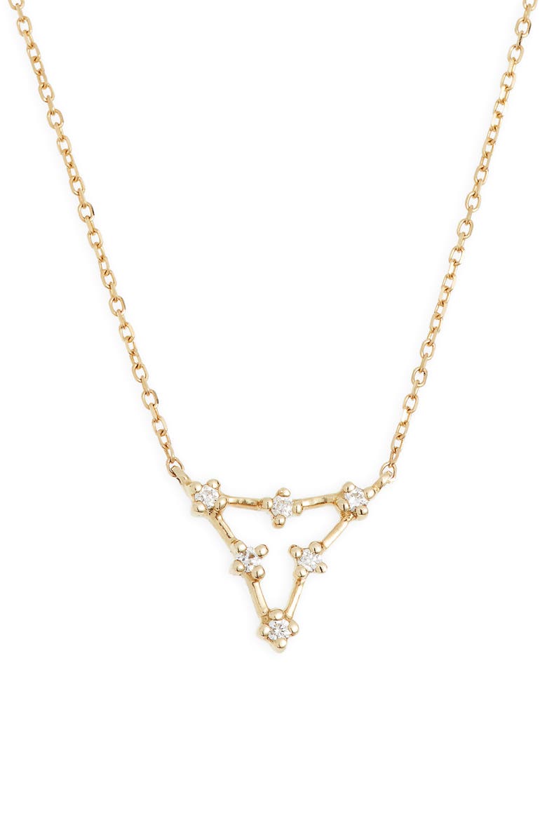 Dana Rebecca Designs Ava Bea Triangle Necklace, Main, color, 