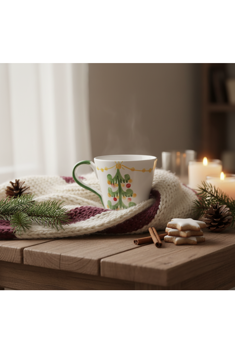 Magia (Christmas Tree) Mug, Alternate, color, White