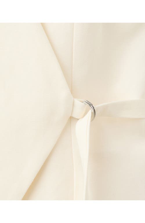 Mango Wrap Jumpsuit In Sand