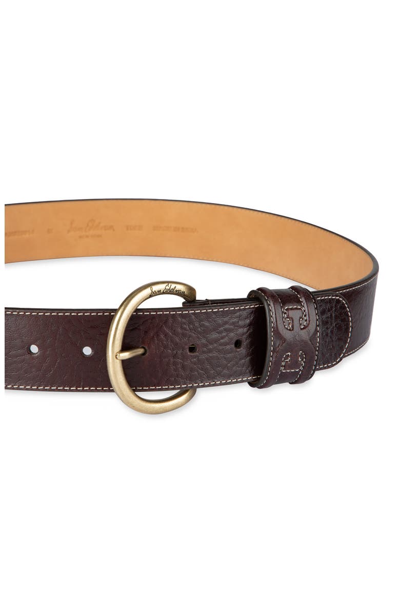 Rounded Buckle Belt, Alternate, color, MAPLE BOURBAN CROC