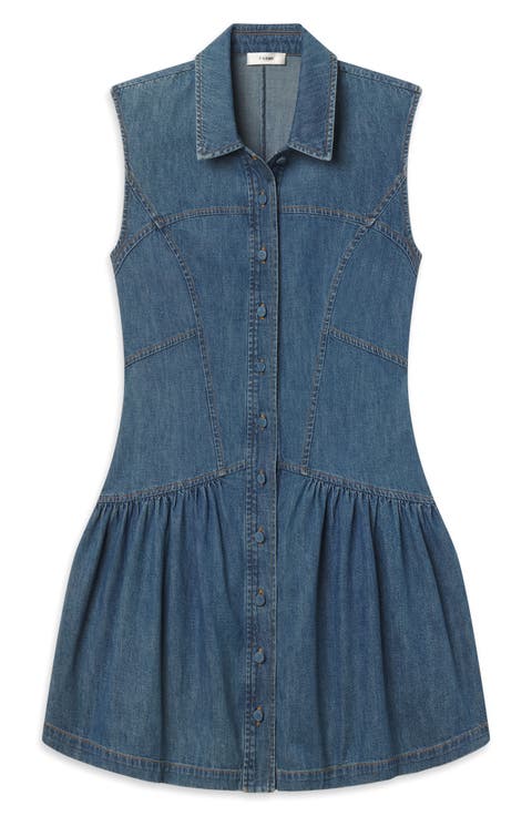The Denim Day Sleeveless Minidress (Deira)