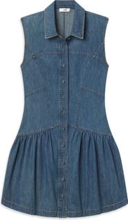 FRAME The Denim Day Sleeveless Minidress