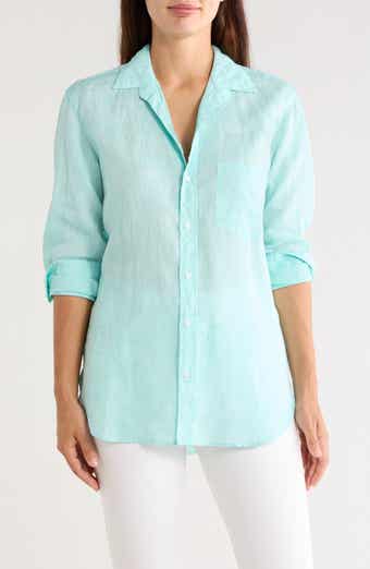 Joedy Boyfriend Cotton Button-Up Shirt