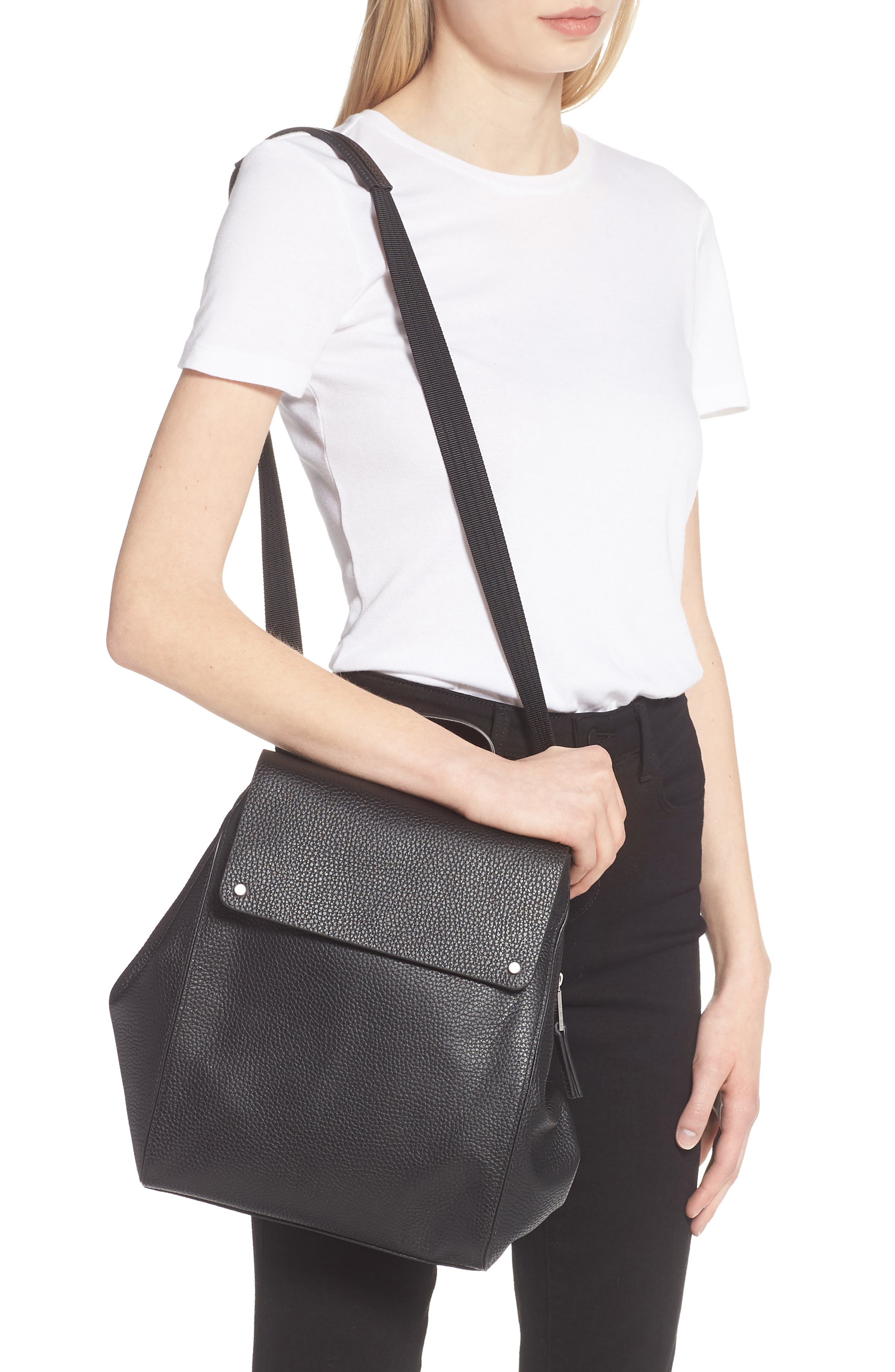 Treasure & Bond Amari Pebbled Leather Backpack, Alternate, color, 