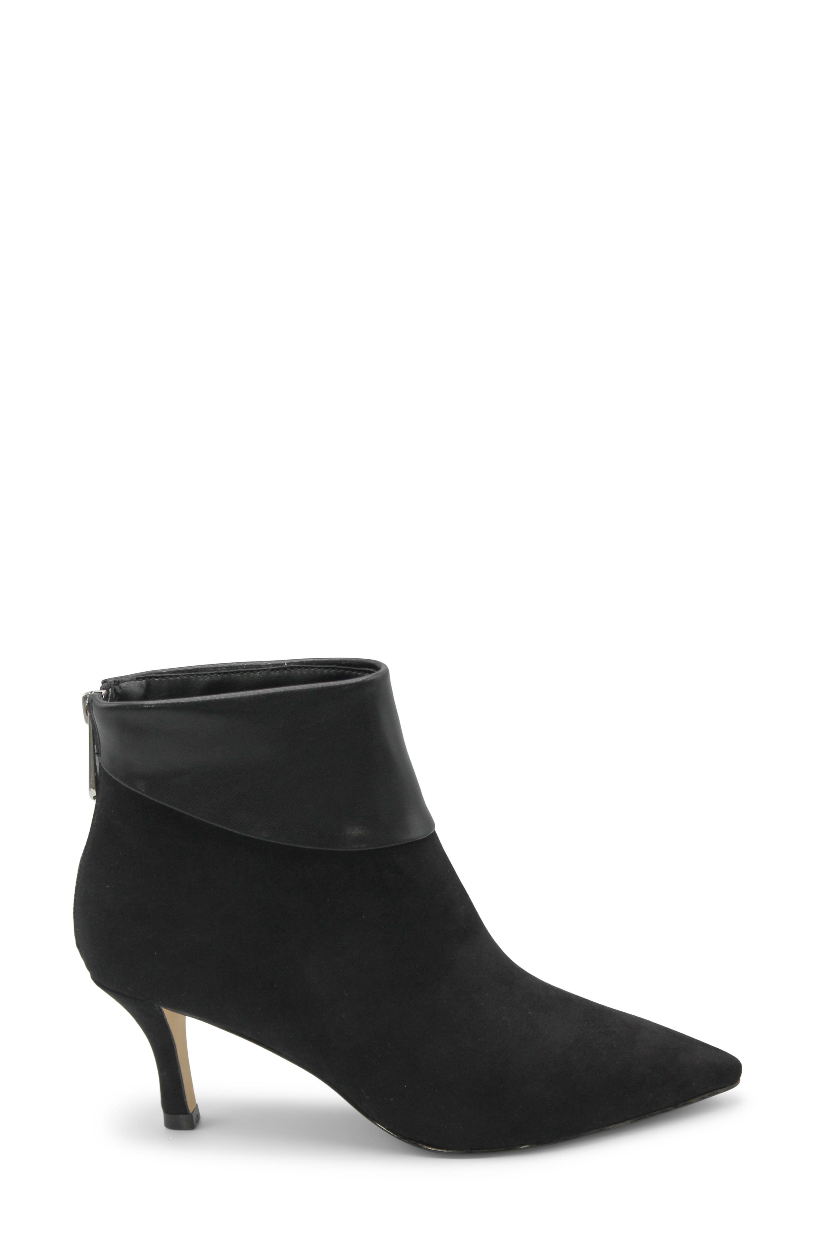 Charles by Charles David Alice Pointed Toe Bootie, Alternate, color, Black-Mssm