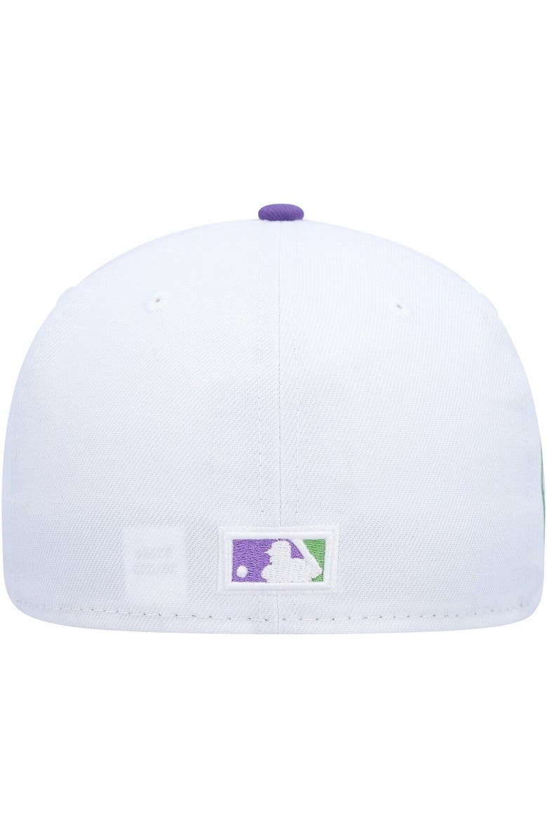 New Era Men's New Era White Brooklyn Dodgers Side Patch 59FIFTY Fitted Hat, Alternate, color, White