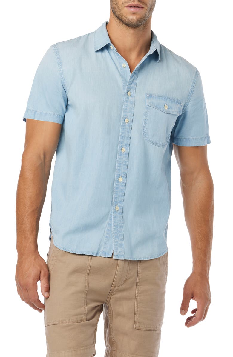 Joe's Howard Stretch Short Sleeve Button-Up Shirt, Main, color,