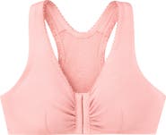 Glamorise Front Close Cotton Blend T-Back Comfort Bra