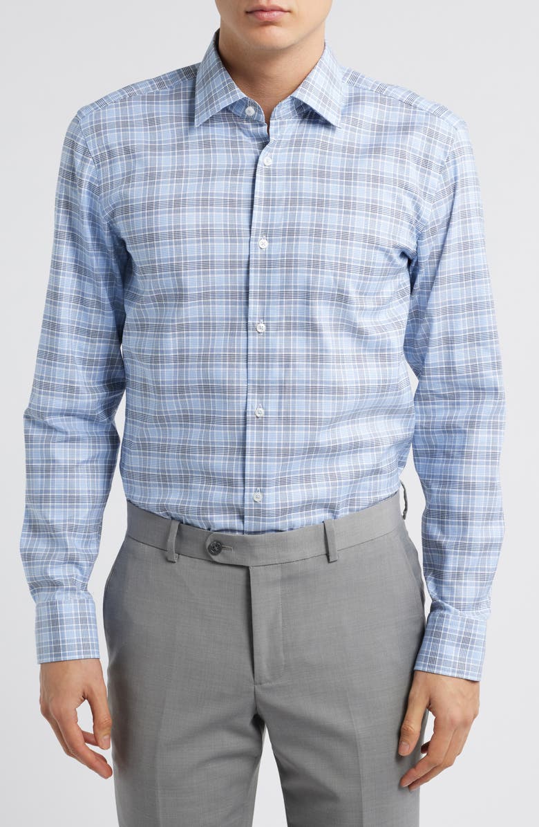 BOSS H-Hank Kent Dress Shirt, Main, color, Light Blue