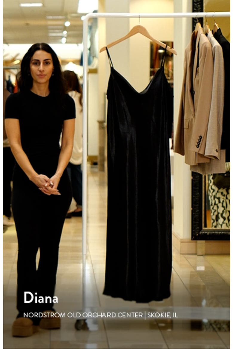 Cowl Neck Satin Slipdress video