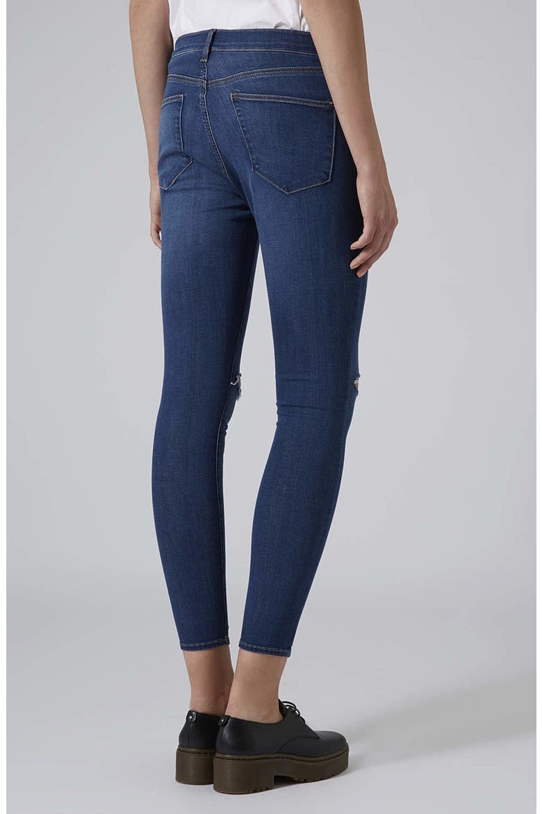 Moto 'Leigh' Skinny Jeans, Alternate, color, MID DENIM