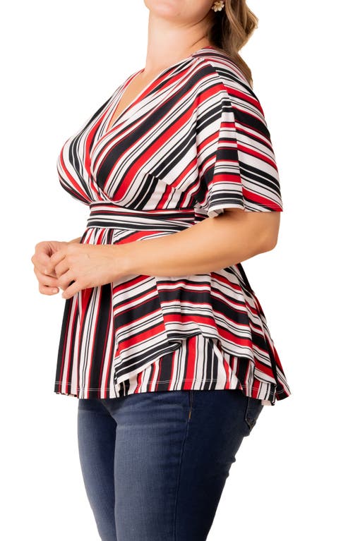 Shop Kiyonna Boulevard Stripe Knit Top