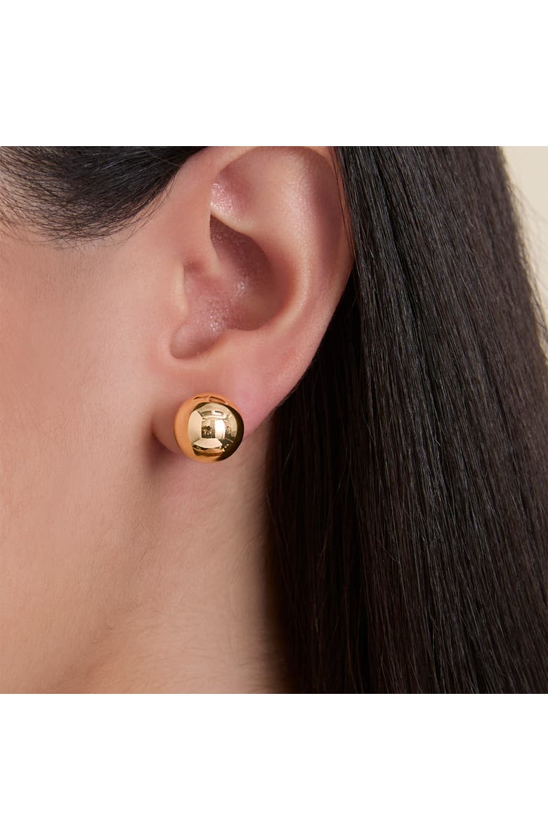 Jessica Simpson Rhinestone Hoop & Stud Earring Set of 3, Alternate, color, Gold