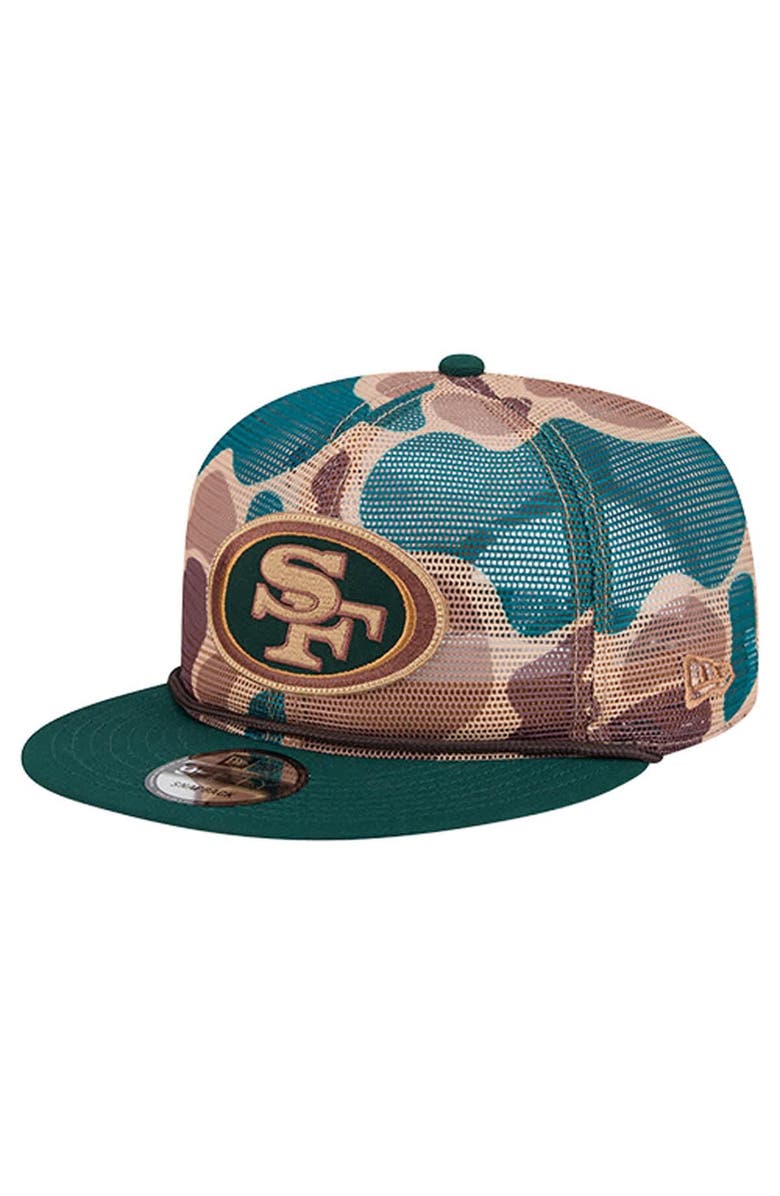 New Era Men's New Era Camo San Francisco 49ers Duck Camo 9FIFTY Snapback Hat, Main, color, Camo