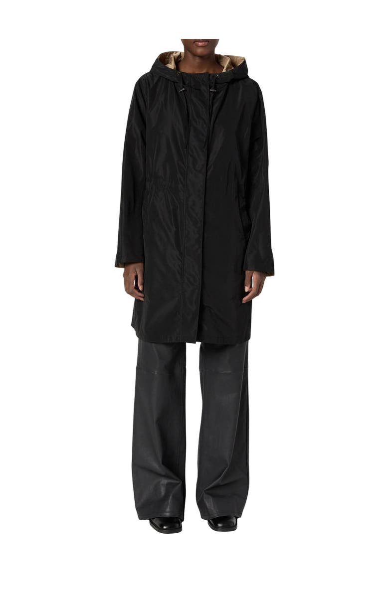 GERARD DAREL Ximena Hooded Reversible Parka Coat, Alternate, color, Black