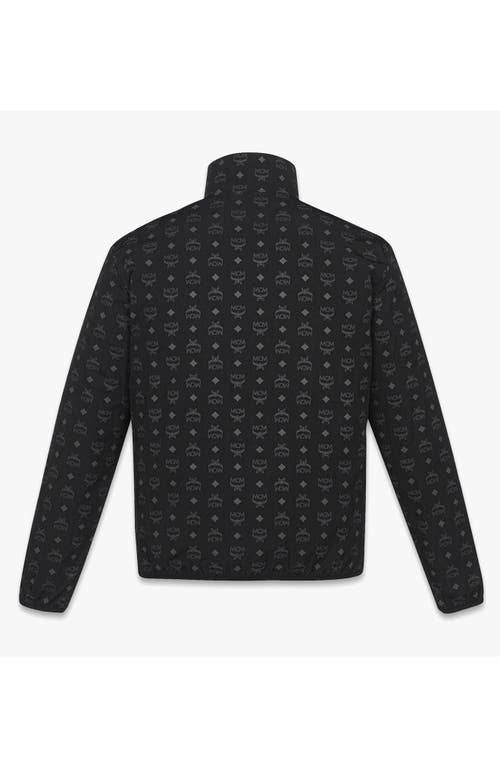 Mcm Reversible Monogram Print Windbreaker In Black