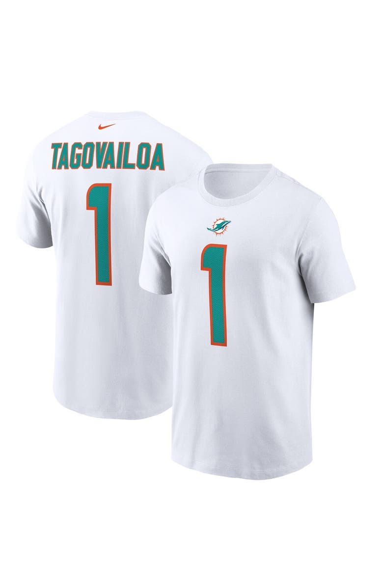 Nike Men's Nike Tua Tagovailoa White Miami Dolphins Name & Number T-Shirt, Alternate, color, 