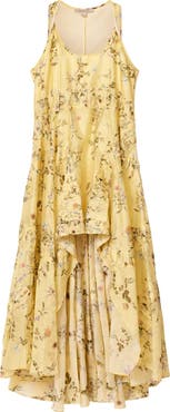 AllSaints Dorina Floral High-Low Maxi Dress