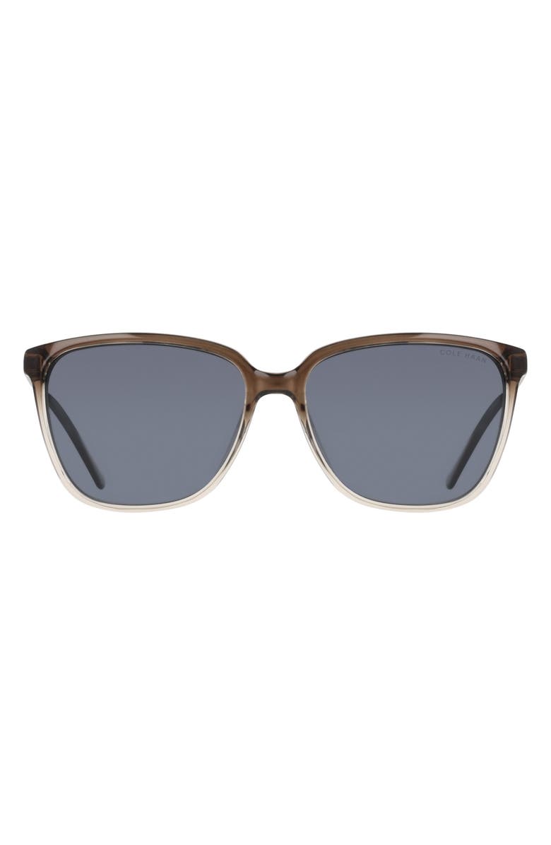 Cole Haan 57mm Square Sunglasses, Main, color, Smoke Gradient