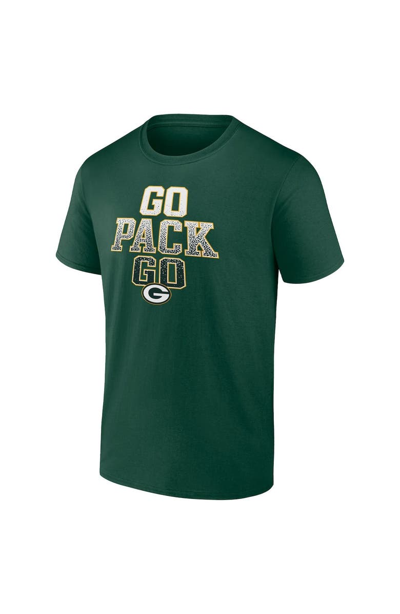 FANATICS Men's Fanatics Branded Green Green Bay Packers Go Pack Go Heavy Hitter T-Shirt, Alternate, color, 