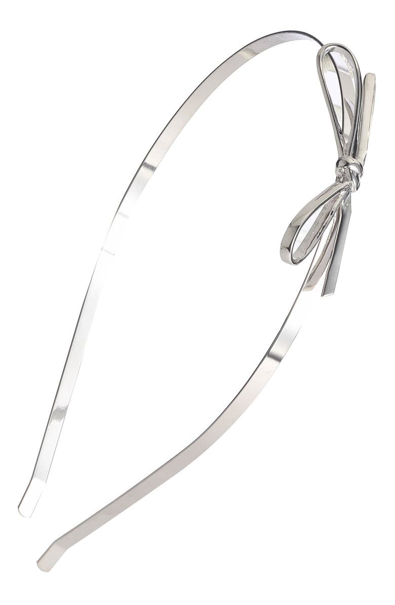 Kate Spade New York skinny mini metal headband, Main, color, 