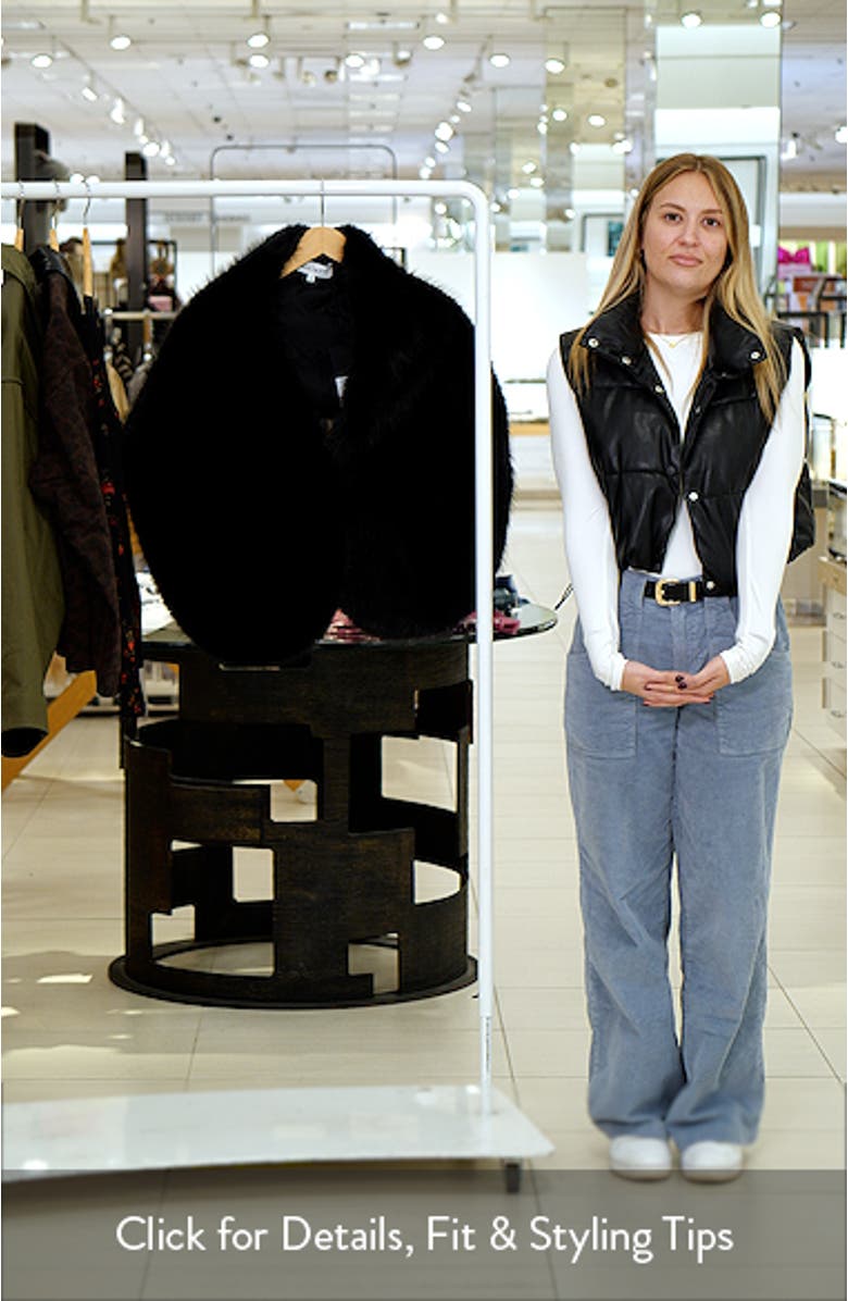 Lucyna Faux Fur Capelet, sales video thumbnail