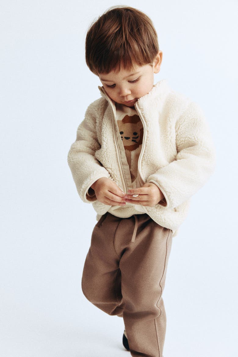 Teddy Jacket, Alternate, color, Light beige