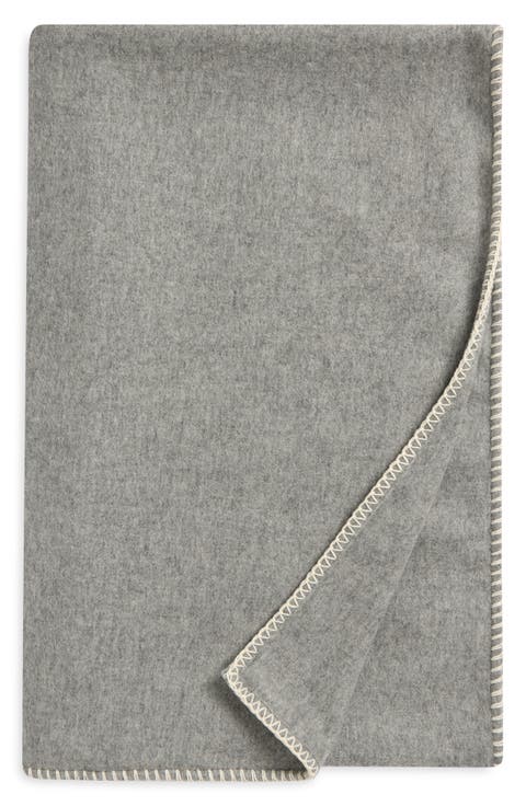 Wool & Cashmere Blend Throw Blanket