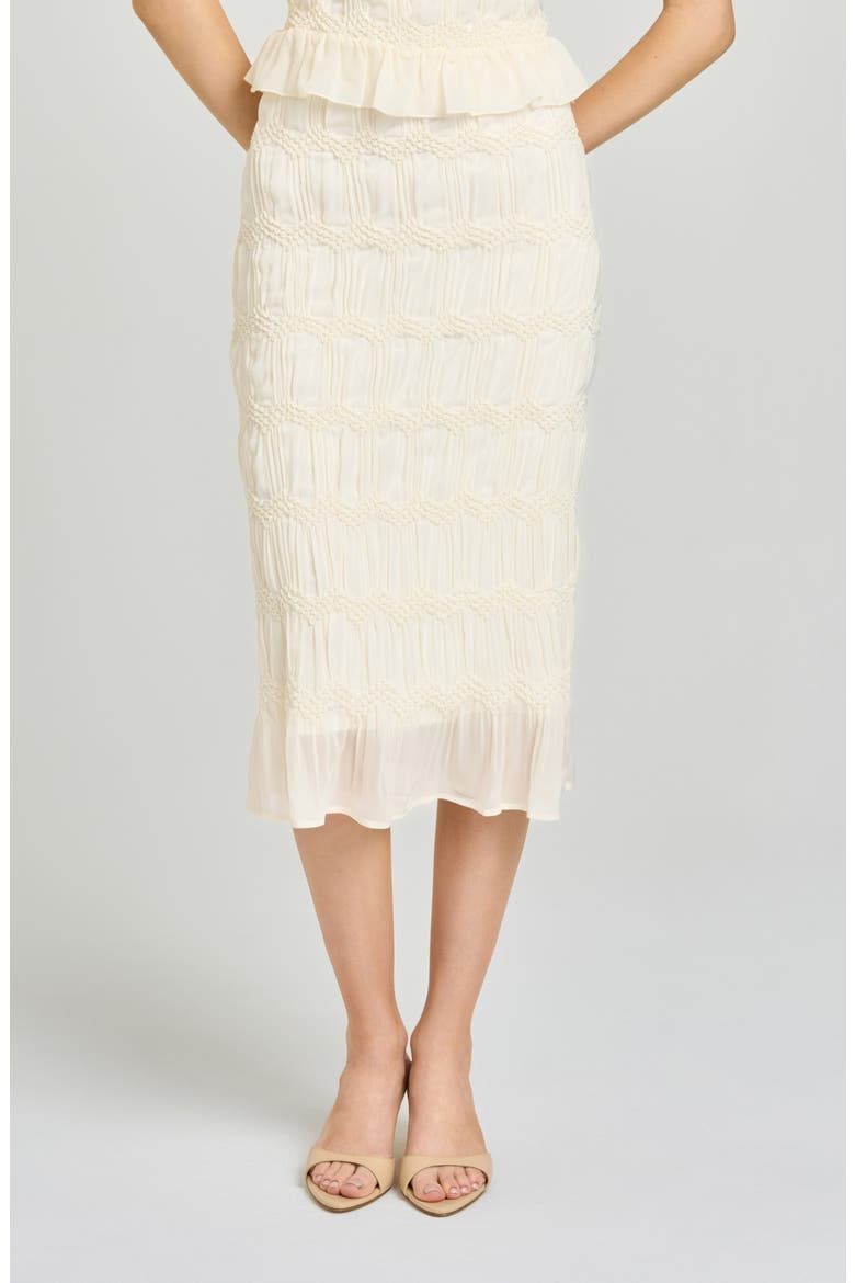 Kristina Midi Skirt, Main, color, CREAM