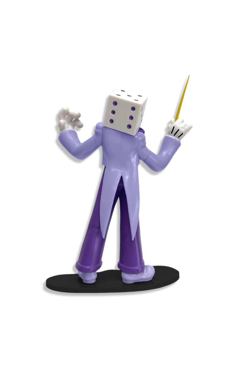 Cuphead Create-A-Figure 4-Inch Mini Figure | King Dice, Alternate, color, Purple