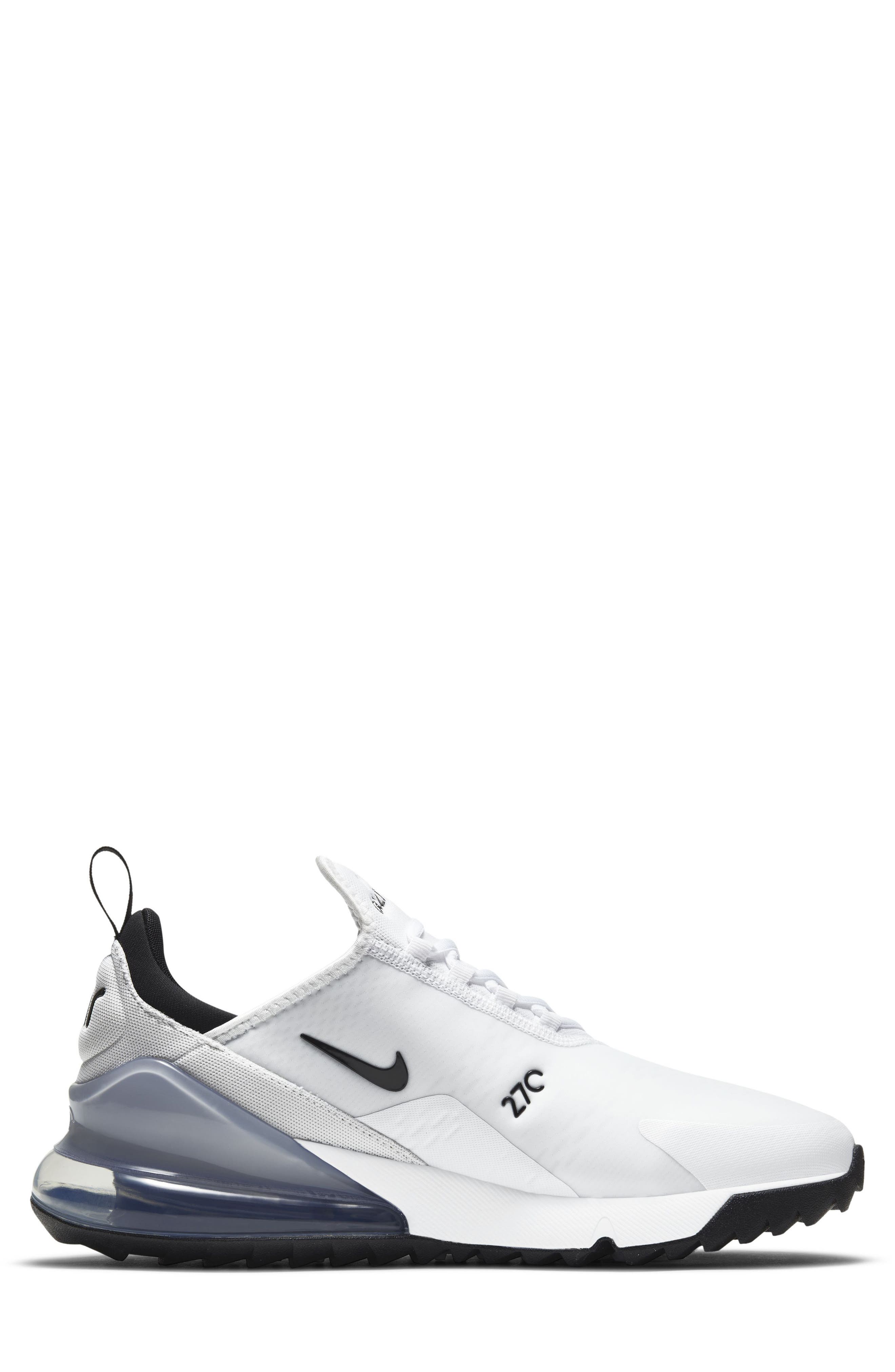 Gender Inclusive Air Max 270 G Golf Shoe, Alternate, color, 102 WHITE/BLACK