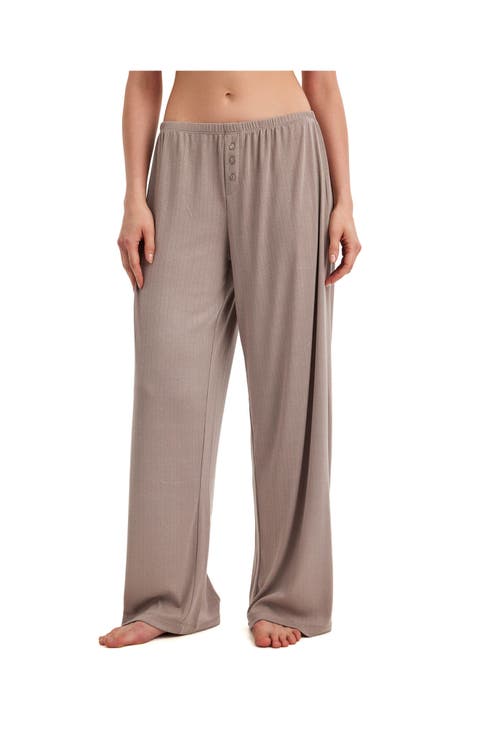 Summer Lounge Pointelle Wide Leg Pant