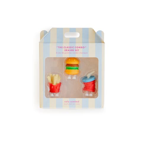 Fast Food Combo Eraser Set