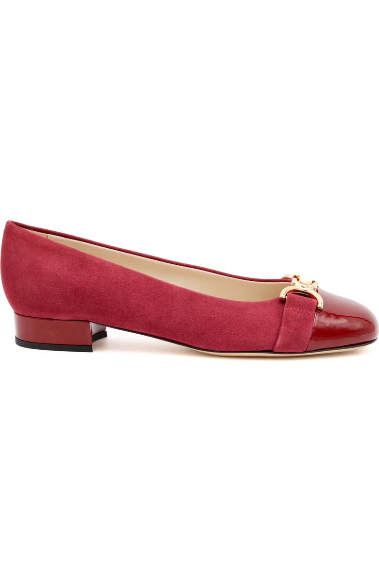Amalfi by Rangoni Miele Cap Toe Pump, Alternate, color, Cerise Cashmere Cherry Vernice