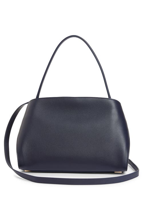 Ferragamo Small Hug Leather Shoulder Bag In Blue