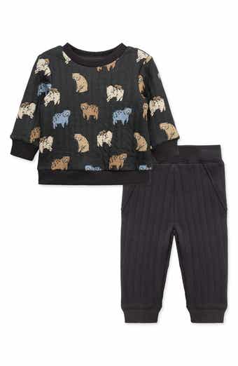 Kids' Bear Quilted Sweatshirt & Joggers Set
