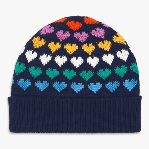 Kids Rainbow Hearts Beanie (Little Kid, Big Kid)