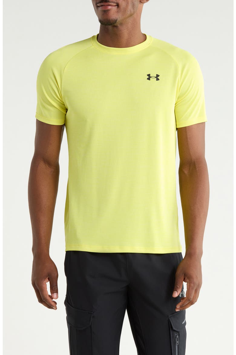 Tech Textured T-Shirt, Main, color, 731 HIGH VIS YELLOW