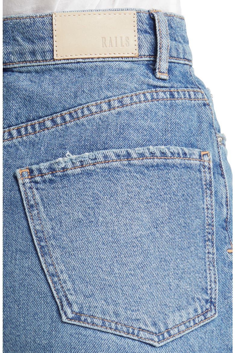 The Highland Nonstretch Denim Midi Skirt, Alternate, color, VINTAGE SAPPHIRE