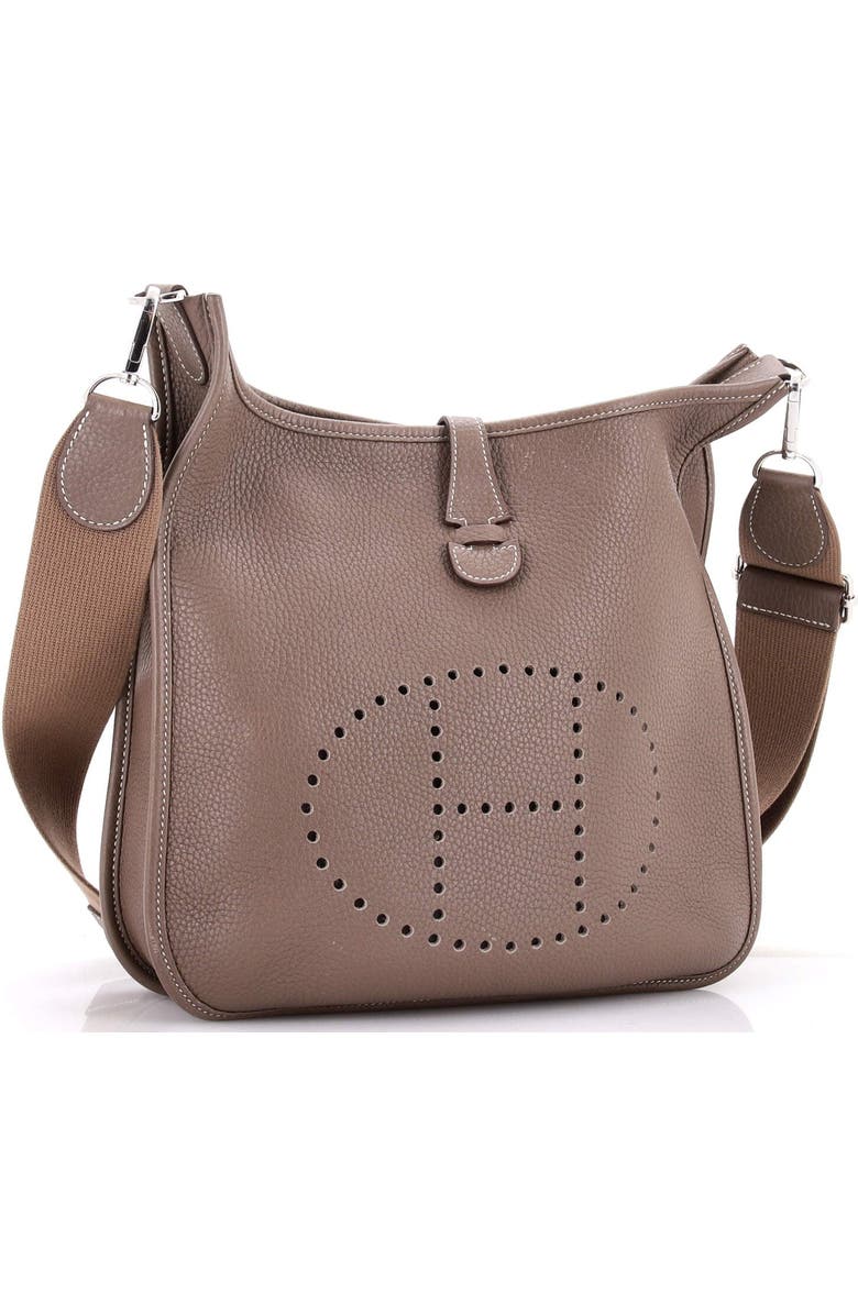 Pre-Owned Hermes Evelyne Bag Gen III Clemence PM, Alternate, color, Etoupe